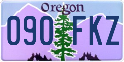 OR license plate 090FKZ