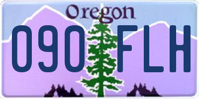 OR license plate 090FLH