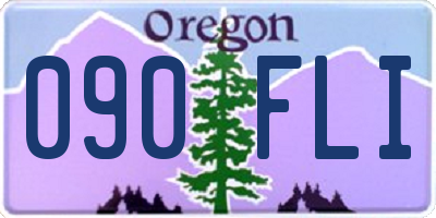 OR license plate 090FLI