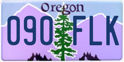 OR license plate 090FLK