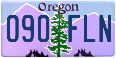 OR license plate 090FLN