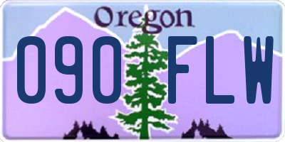 OR license plate 090FLW