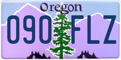 OR license plate 090FLZ