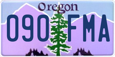 OR license plate 090FMA