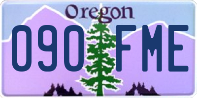 OR license plate 090FME