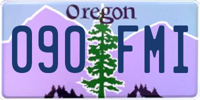 OR license plate 090FMI
