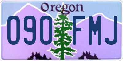 OR license plate 090FMJ