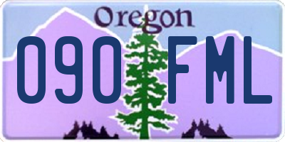 OR license plate 090FML