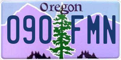 OR license plate 090FMN