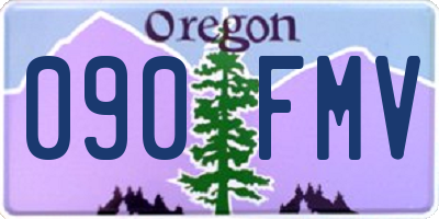 OR license plate 090FMV