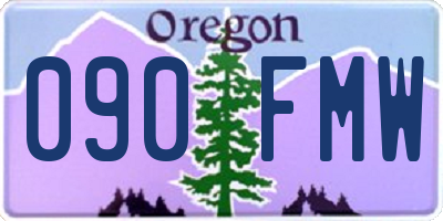OR license plate 090FMW