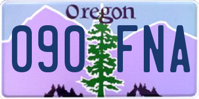 OR license plate 090FNA