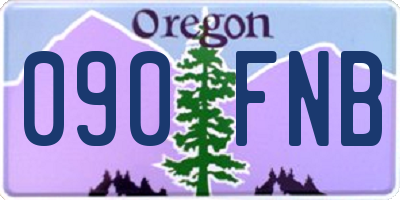 OR license plate 090FNB