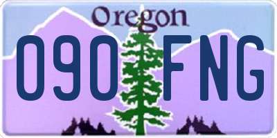 OR license plate 090FNG