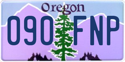 OR license plate 090FNP