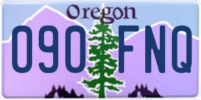 OR license plate 090FNQ