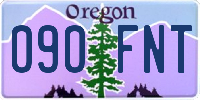 OR license plate 090FNT