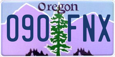 OR license plate 090FNX