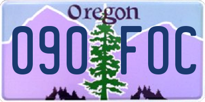 OR license plate 090FOC
