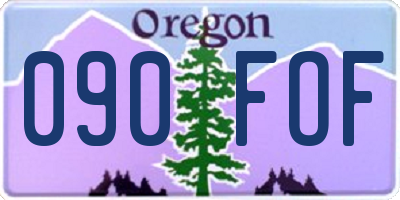 OR license plate 090FOF