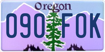 OR license plate 090FOK