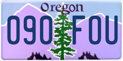 OR license plate 090FOU