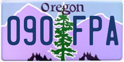 OR license plate 090FPA