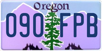 OR license plate 090FPB