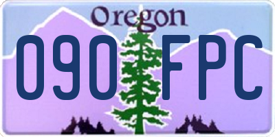 OR license plate 090FPC