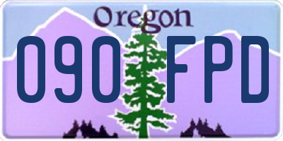 OR license plate 090FPD