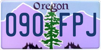 OR license plate 090FPJ