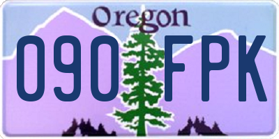 OR license plate 090FPK