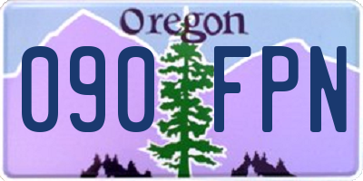 OR license plate 090FPN