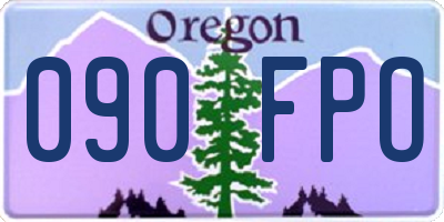 OR license plate 090FPO