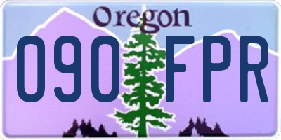 OR license plate 090FPR