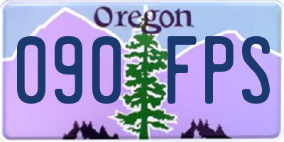 OR license plate 090FPS