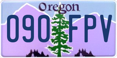 OR license plate 090FPV
