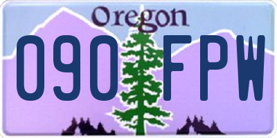 OR license plate 090FPW