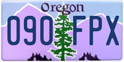 OR license plate 090FPX