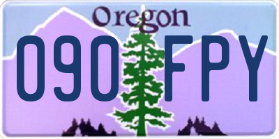 OR license plate 090FPY