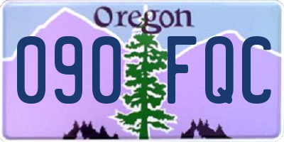 OR license plate 090FQC