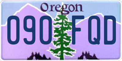OR license plate 090FQD