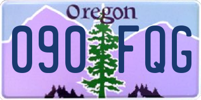 OR license plate 090FQG