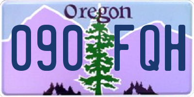 OR license plate 090FQH