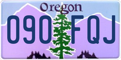 OR license plate 090FQJ