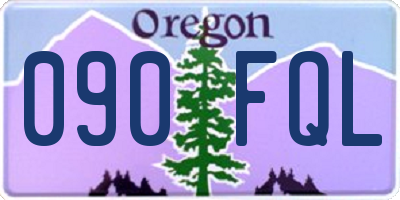 OR license plate 090FQL