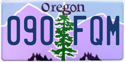 OR license plate 090FQM