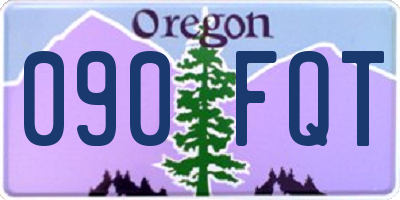 OR license plate 090FQT