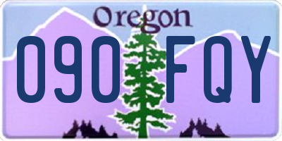OR license plate 090FQY