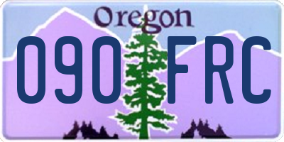 OR license plate 090FRC